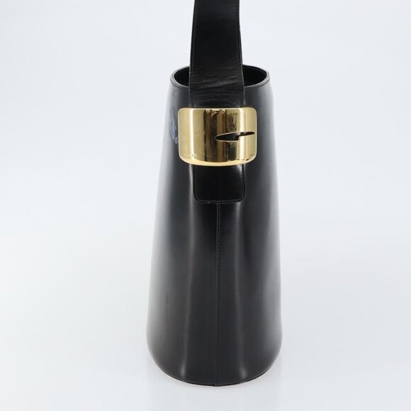 GUCCI Shoulder Bag Enamel Black Gold - Picture 4 of 16